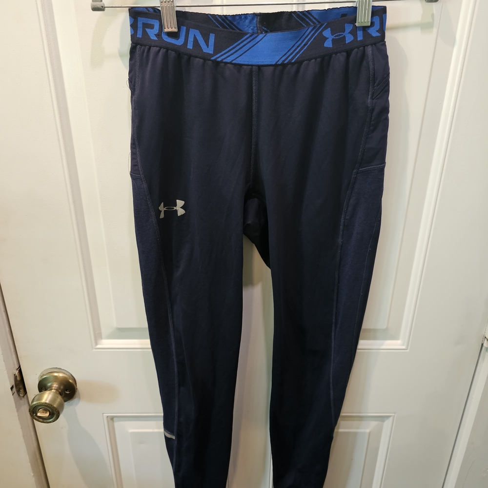 Under Armor Blue Compression Leggings Medium
